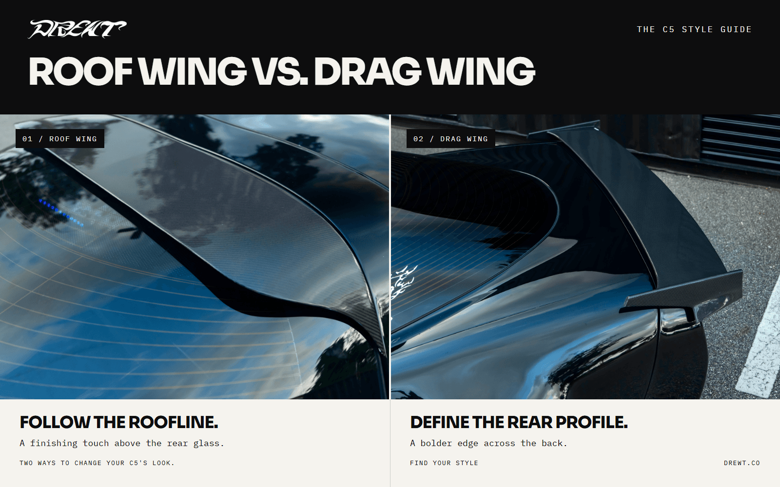 C5 Corvette Roof Wing vs. Drag Wing: Which Should You Get?